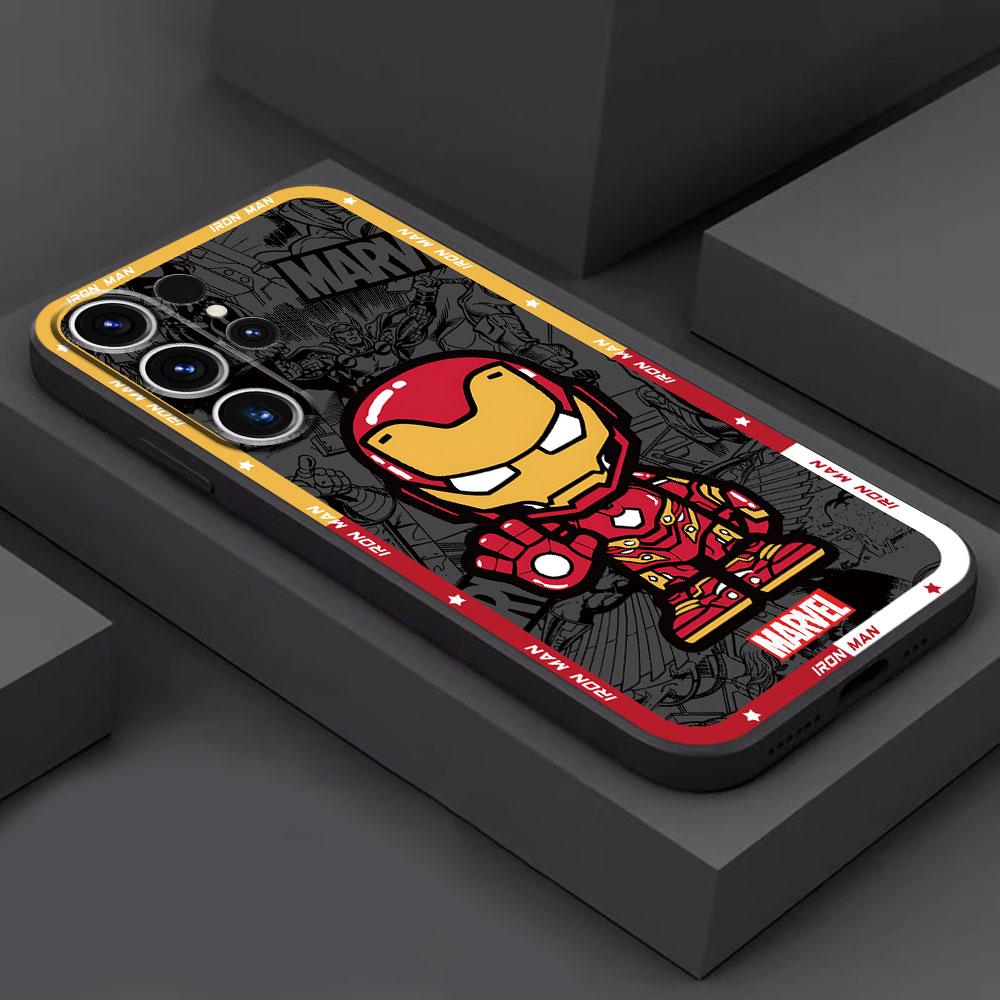Чехол для телефона Samsung Galaxy S24 S22 Plus S23 S8 S9 S10e S20 FE S21 Ultra 5G S10 Marvel Spider Man Venom Черный Мягкий