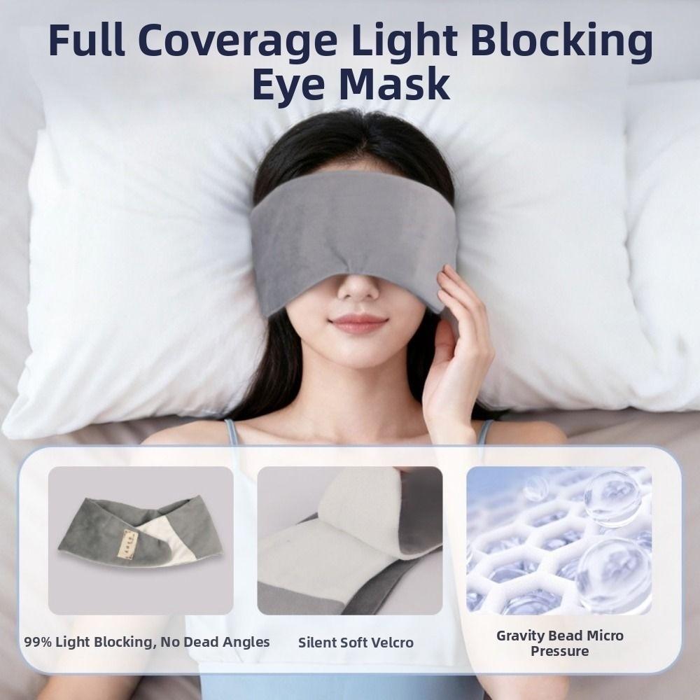Light Blocking Gravity Sleep Mask Comfortable Eyepatch Skin-Friendly Weighted Eye Mask Home Travel