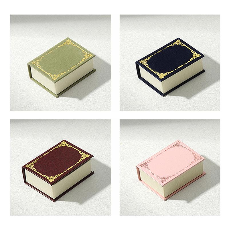 Маленькая книга футляр для ювелирных изделий ретро креативная принцесса кольцо и ожерелье подарочная коробка упаковка для малого бизнеса