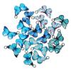 Bracelet Earrings Accessories Handmade Jewelry Animal Pendants Butterfly Charms Blue Enamel