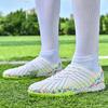 32-45unisex Football Shoes High-top Elastic Socks PVC Rubber Soft Bottom TFFootball Shoes Men's Special Children Competition Training Football Shoes