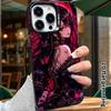 Phone Case: 2D flat design, suitable for iPhone 18, 17, 16, 15, 14, 13 Pro color silver protective case, couple style, gothic girl, Christmas and Hall