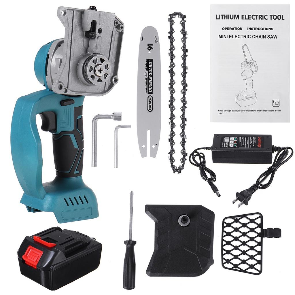 8/10-дюймовая бесщеточная аккумуляторная электрическая бензопила для обрезки садового дерева, перезаряжаемые деревообрабатывающие инструменты для батареи Makita