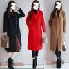 Woolen Coat Coat Women's Coat Spring and Autumn Mid-length Large Size Woolen Loose Woolen Coat