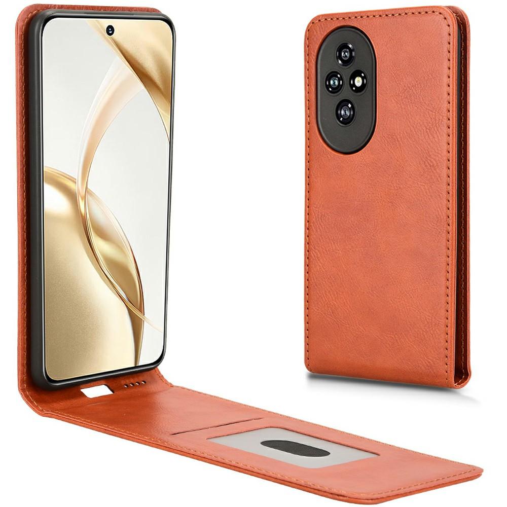 Чехол для Honor 200 5G с отделением для карт, магнитный вертикальный откидной кожаный чехол для телефона