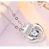 Серебряное модное ожерелье-корона 925 пробы, ожерелье с бьющимся сердцем, умная цепочка для ключицы