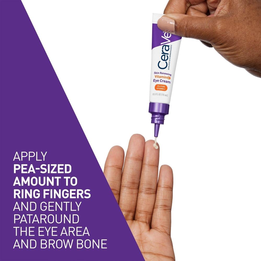 Cerave Skin Renewing Vitamin C Eye Cream Anti Aging Eye Treatment For Dark CirCles Puffiness 0,5 унции