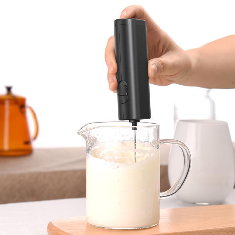 Mini Portable Electric Milk Frother for Home Use - Handheld Mixer & Whisk