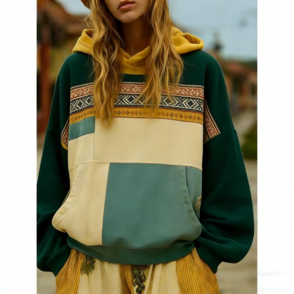 Европейский и американский ретро уличный стиль Принт Женские худи Женская повседневная уличная одежда Свитшот Женская одежда Топ