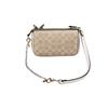 COACH shoulder bag [Customized bag] Nolita 19 classic old flower print palace crown tassel pearl pendant hand-painted fashion coated canvas small wing