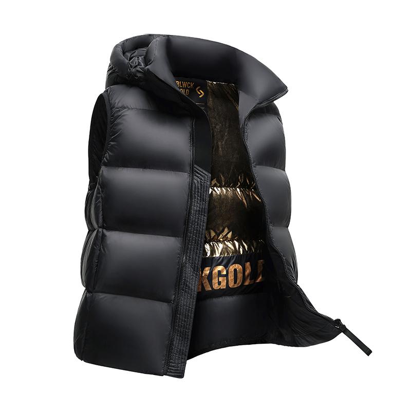 Thicken Autumn Winter Men Coats Detachable Hood Mens Puffer Jacket Sleeveless White Duck Down Vest Jackets Warm Hooded Jacket