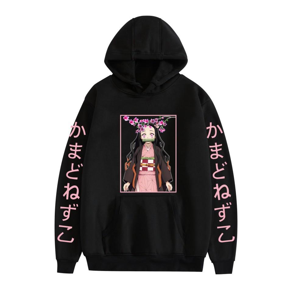 Толстовки Kimetsu No Yaiba Demon Slayer с принтом в стиле аниме Kamado Nezuko Harajuku Hoodie Unisex Y2k Clothing Sudadera
