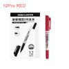 6/12Pc box High Quality Waterproof Permanent Marker Pen Dual Tip 0.5/1.0MM Quick Dry Art Marker Student School Office Stationery