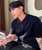 MINDBRIDGE [On] Washable Cable Collar Short Sleeve Knit - 2 Colors