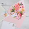 3D вылетающая поздравительная открытка с несколькими красочными цветочными декорами, поздравительная открытка с конвертом, акварельная живопись, рождественский, новогодний подарок