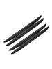 4PCS ABS+PVC Car Anti-Collision Strip Bumper Protector Cover Car Door Stickers Guard Rearview Mirror Protective Sticker