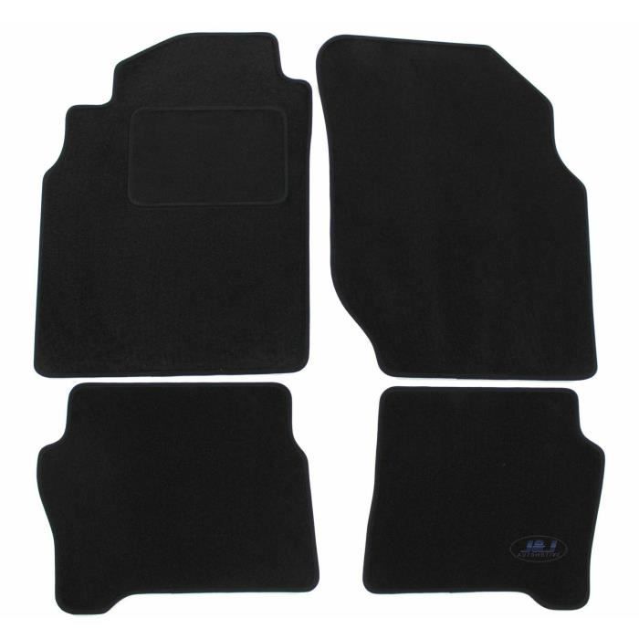 J&J AUTOMOTIVE | Tapis De Sol Noir Velours Sur Mesure Pour Nissan Almera N16 2000-2006