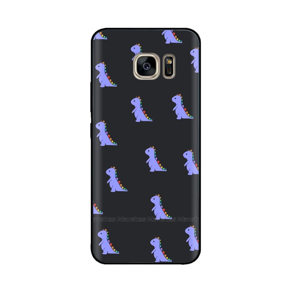 Черный силиконовый чехол для Samsung Galaxy S6 Edge Чехол Мягкая ТПУ крышка для Samsung Galaxy S6 S 6 Edge Чехол Крышка Бампер Coque Para