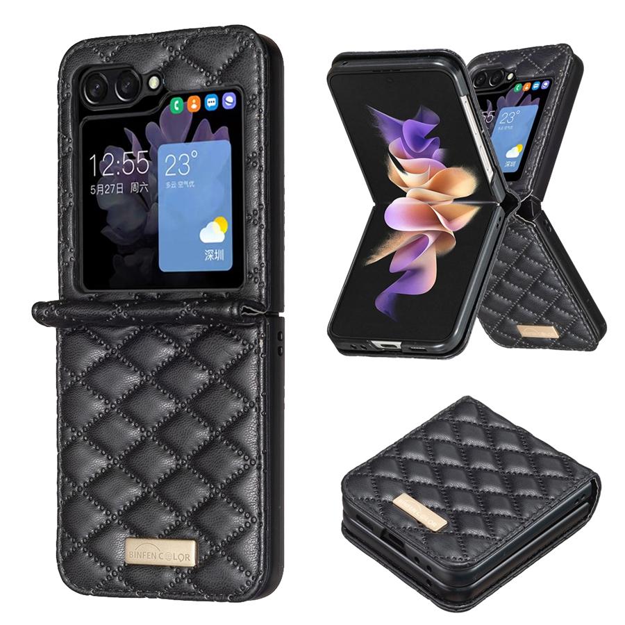 Wallet Small Fragrance Skin Friendly Magnetic Stand Leather Case For Samsung Galaxy Z Flip5 Fall Prevention Cover Z Flip 5