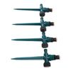 4pcs Garden Sprinklers Professional Efficient 360 Degree Automatic Rotating Lawn Sprinkler for Yard