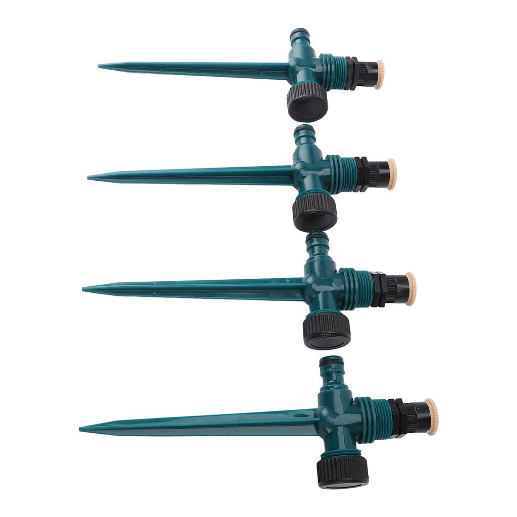 4pcs Garden Sprinklers Professional Efficient 360 Degree Automatic Rotating Lawn Sprinkler for Yard