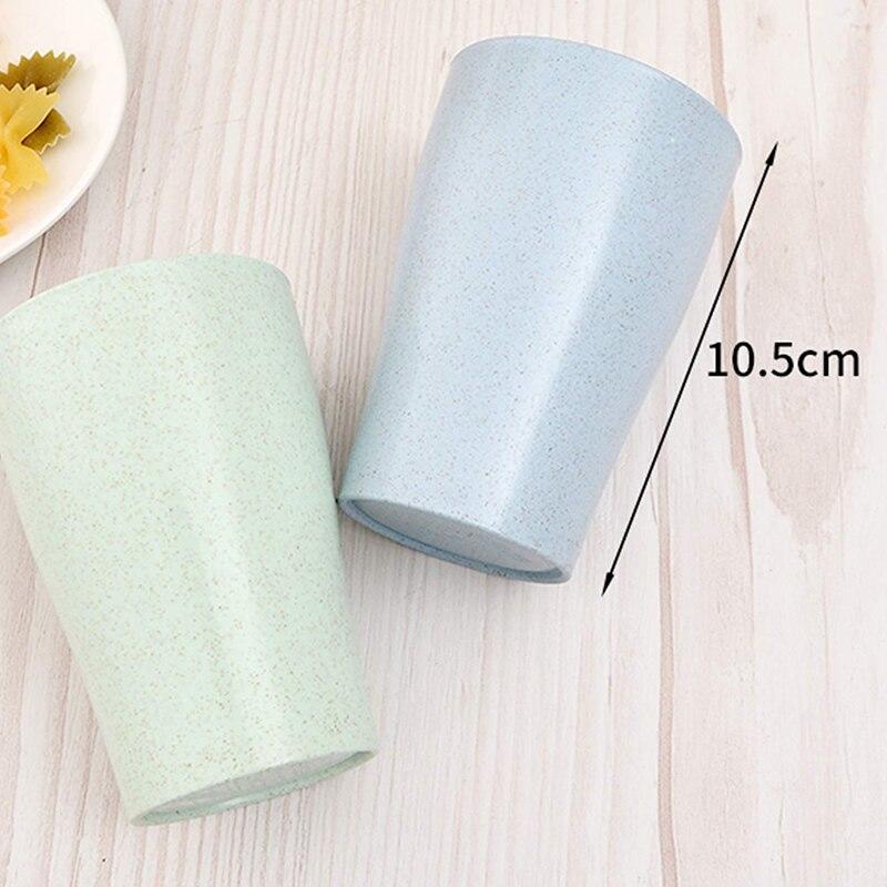 Reusable Kids Drinking Cup for Adults (13.5 oz) Healthy Straw Drum 4 Colorful Dishwashers