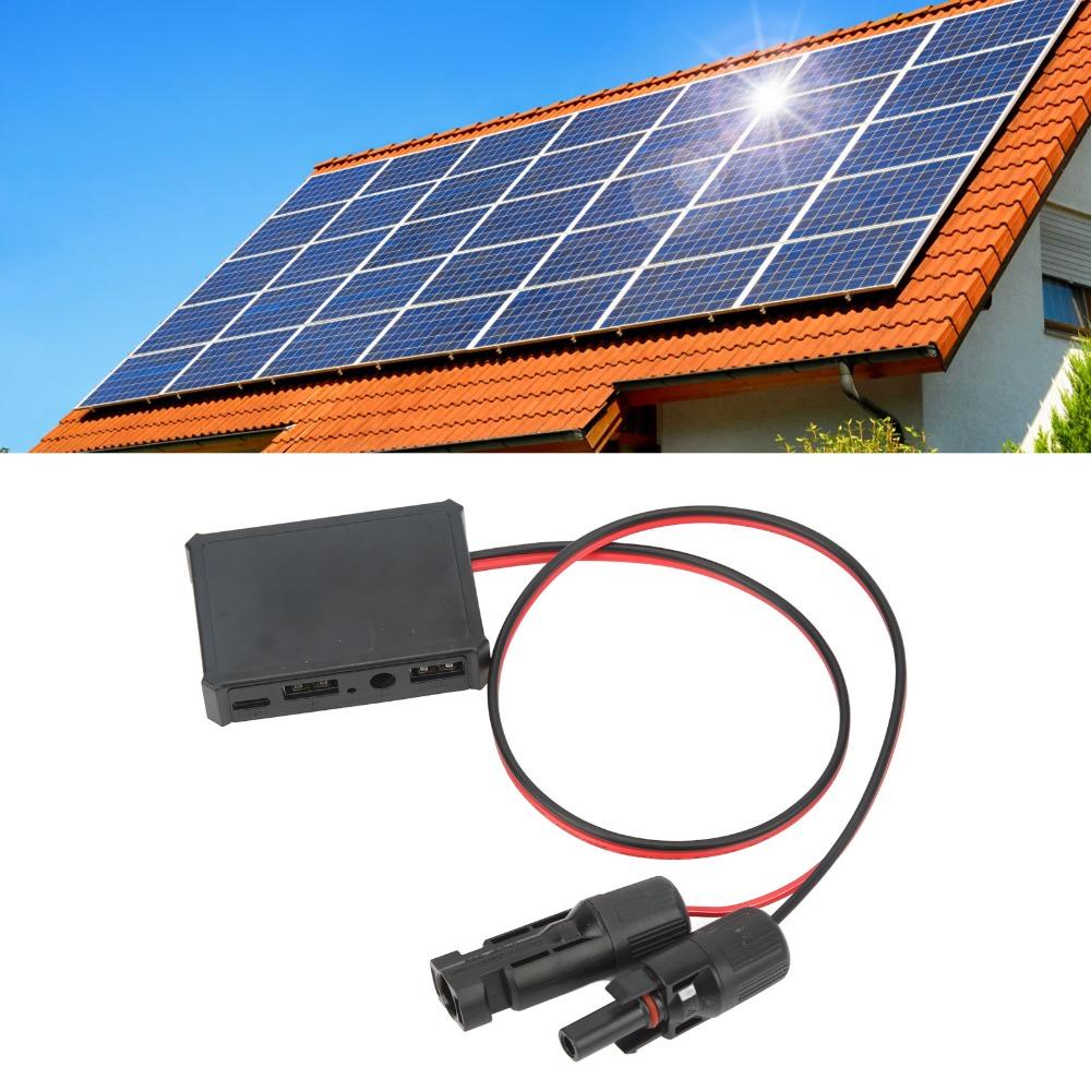 Regulated Output 5V 12V Solar Panel Voltage Stabilizer Fast Charging Adapter Phone Charging