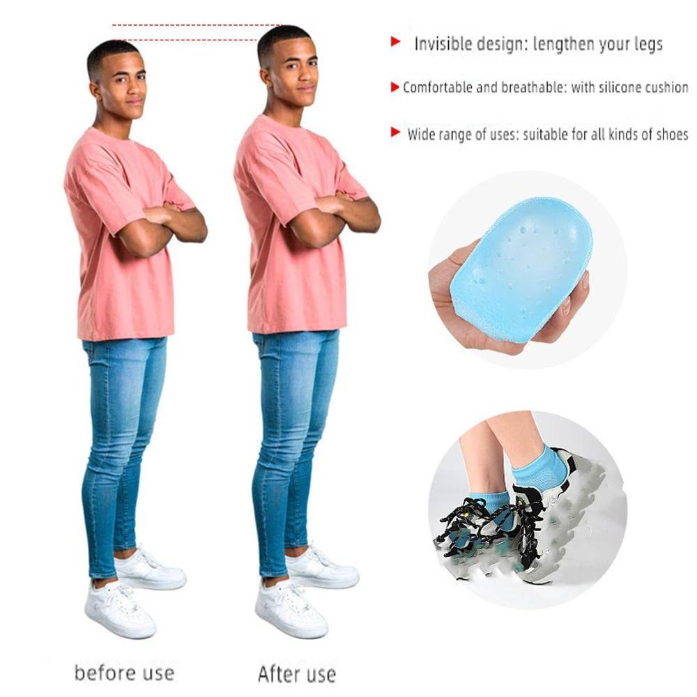 Invisible Rizzsoles Height Max Socks Thickened Shoe Lift Sports Heel Cover Women Men