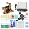 Coil Tattoo Machine Kit Practice Skin Clip Cord Tattoo Transfer Paper Novice Tattoo Tool Set