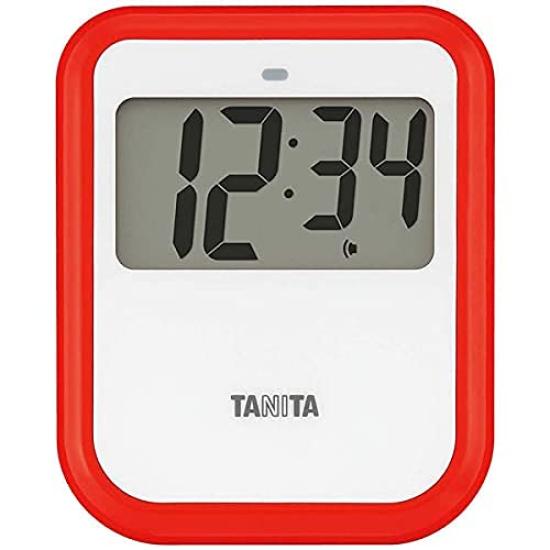 Tanita 90mm W x 110mm H x 24mm D Non-Contact Timer, Washable, Red,