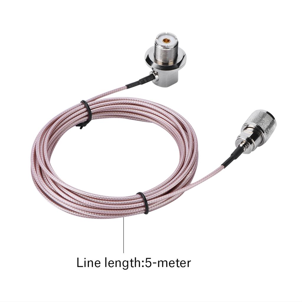 5M 16FT коаксиальный коаксиальный кабель UHF PL-259 адаптер гнезда "папа-мама" для антенны мобильной радиосвязи