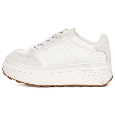 Marin Lace Logo Удобные прочные замшевые туфли на платформе Женские туфли Белые 1125025-WHT