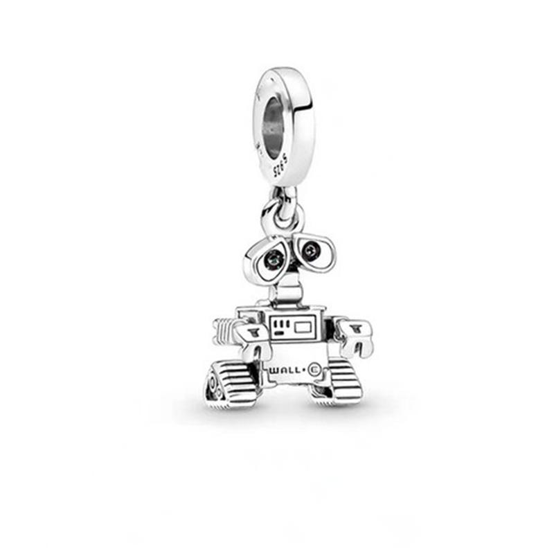 Шарм S Медный Подвеска Wall-E Шармы Бусины Подходят для Оригинального Браслета DIY Подарок на День Рождения Ювелирные Изделия