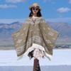 Design Sense Shawl Outer Cape Autumn And Winter Fringed Warm Shawl Ethnic Style Outer Travel Scarf