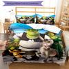 3pcs Shrek3 Design Cover Set - HD Printed Bedding with 1 Cover and 2 Pillowcases - Perfect for Home and Dorm Decor