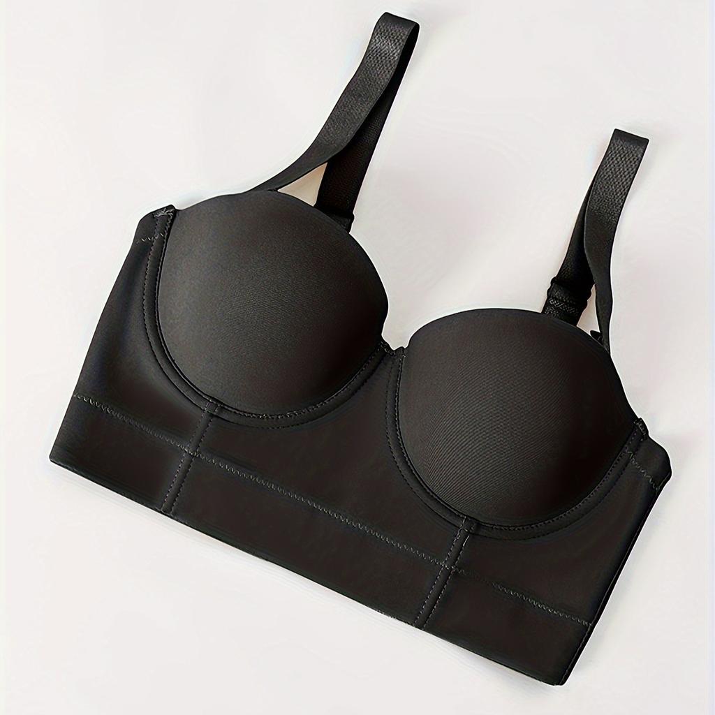 European and American Seamless Smooth Underwire Underwear Push-up Wide Bottom Half Cup Bra