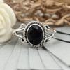 Black Onyx Oval Gemstone Handmade Designer Ring, 925 Sterling Silver, Bohemian Ring, Statement Ring, Women Ring