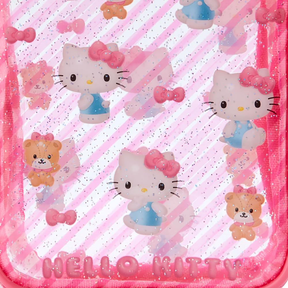 Sanrio Clear Clear and Plump 3D Hello 15 x 10 x 6 297771 Pouch, Kitty, Kitty-chan, cm, Character,