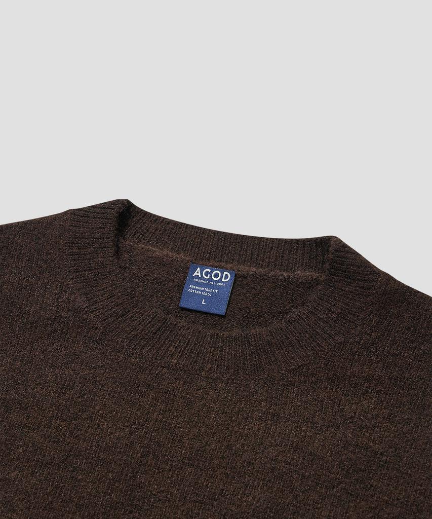 AGOD Signature Daily Crewneck Knit [Brown]