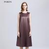 PORTS Women's Glossy Sleeveless Midi Dress