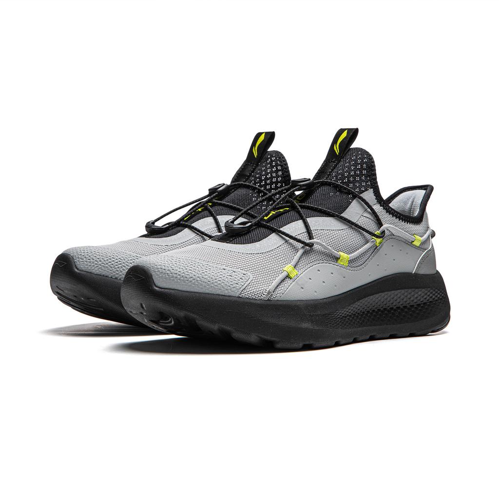 Li Ning Yun Yi Slip-On Soft Rebound Shock Absorbing Износостойкая толстая подошва Увеличенная высота Дышащие повседневные туфли с низким верхом AGLU263-2