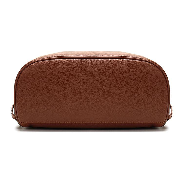 Longchamp Le Pliage Zipper Closure Leather Backpack Men Backpack Caramel 1617021F72