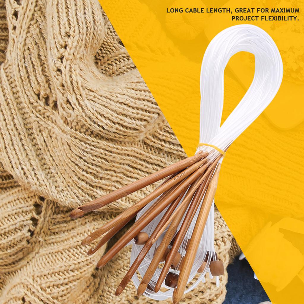 12 шт карбонизированных бамбуковых афганских тунисских крючков, набор крючков для ковров, плетение спицами