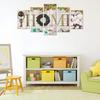 5 шт. Nordic Forever Love for Family Cuadros Картины Настенное искусство Домашний декор Холст Картины Постеры Украшения Аксессуары Без рамки