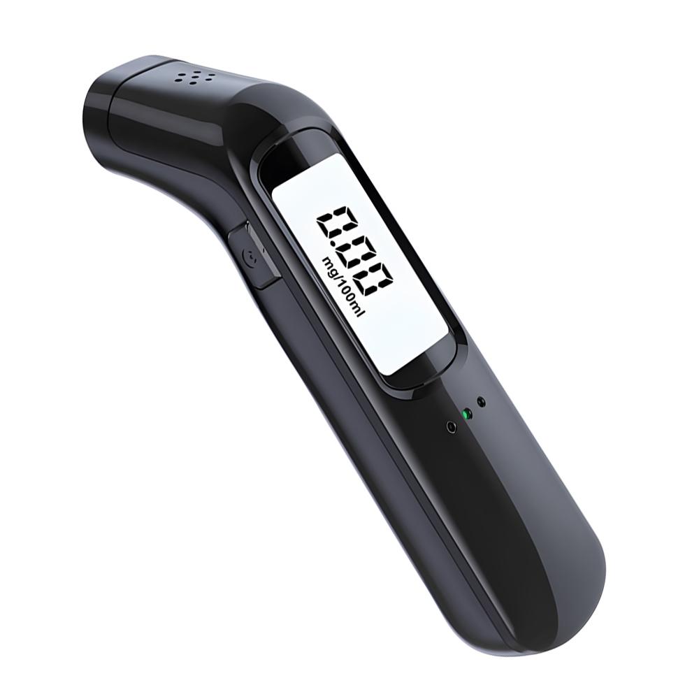 Алкотестер Портативный бесконтактный со светодиодным экраном Алкотестер USB Перезаряжаемый инструмент для тестирования алкоголя в выдыхаемом воздухе