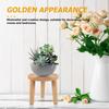 Milisten Деревянный табурет Столик для растений, Подставка для растений в стиле середины века, Высокий держатель, Цветочный горшок, Хаки