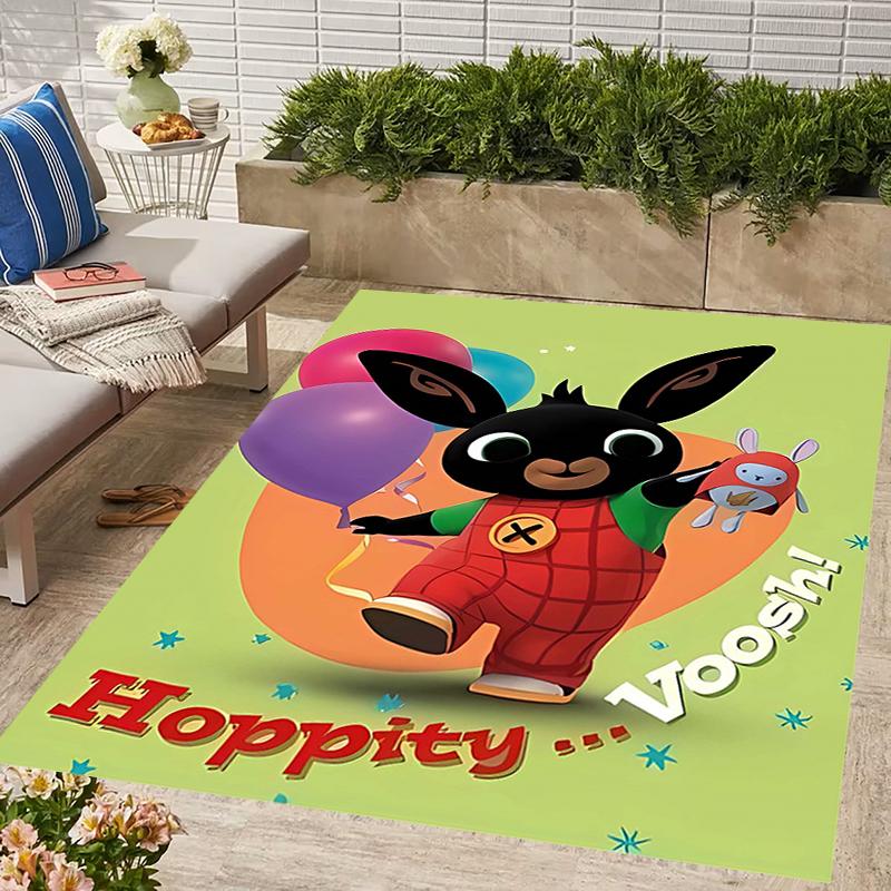 1pc Bing Bunny4 Design Area Rug - Non-Slip, Soft & Cozy Floor Mat for Living Room, Bedroom, Office - Indoor/Outdoor Decorative Carpet