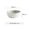 Japanese-Style High-End Rice Bowl Household Ceramic Ramen Bowl Rib Soup Bowl Restaurant Hotel New Kiln-Changed Glaze Tableware