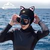 1 шт. Шляпа для дайвинга на открытом воздухе Мужская Женская Высокоэластичная Утолщенная Теплая Пляжная Защита от солнца Мультяшная Повязка на голову для снорклинга Шапочка для плавания [Обхват головы