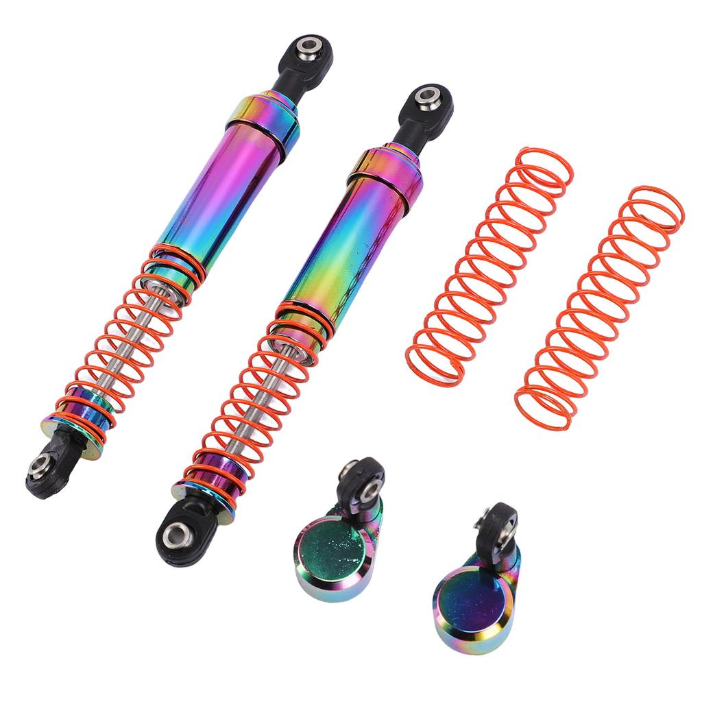 1 Pair RC Car Shock Absorber 105mm Colorful Oil Pressure Damping Large Caliber RC Shock Damper with Offset Cap